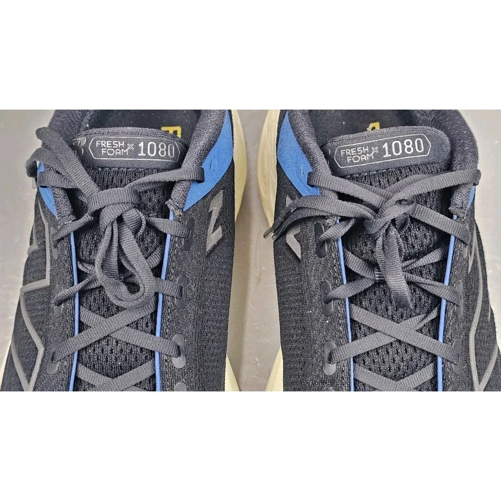 New Balance Fresh Foam X 1080v13 Running Shoes Mens 13 Black Blue Sneakers